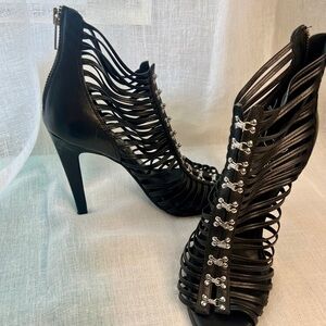 Jessica Simpson Black Strappy Heels